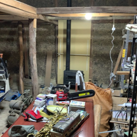 コンバインの搬出　準備の画像