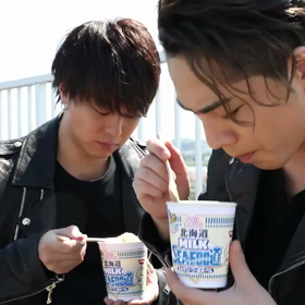 カップヌードルミルクシーフー道　雨宮兄弟の画像