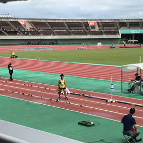 男子走り幅跳び 田村くんの画像
