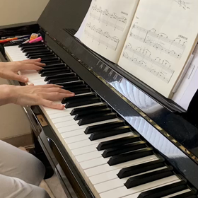 生徒さんと初見ピアノ連弾の画像