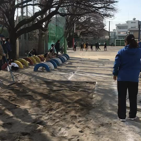 記録会 走り幅跳び②の画像