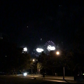 ハワイの花火の画像