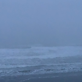 3月10日千葉北、東浪見の朝の波の画像