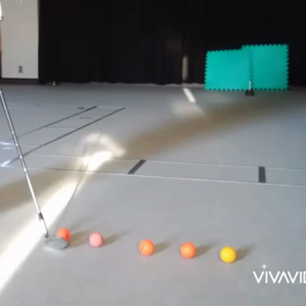 アプローチもショットも連続打ち！の画像