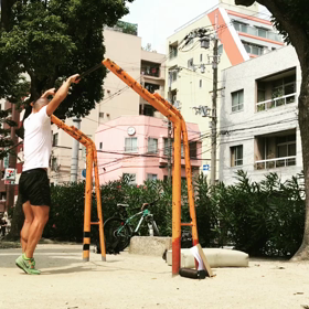 久しぶりの公園筋トレでテストステロン大放出！！の画像