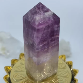 ピンク紫フローライトミニポイント　の画像