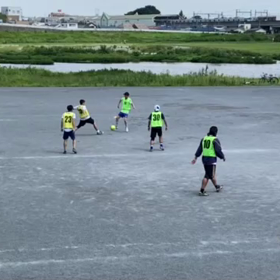 10/2　定例練習（多摩川河川敷）血液型でチーム分の画像