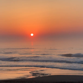5月26日千葉北、東浪見の朝の波の画像