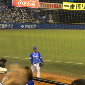 ブルペン。昨日の斎藤君の画像