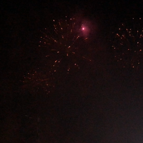 今年初のお祭り！花火〜(*^^*)の画像