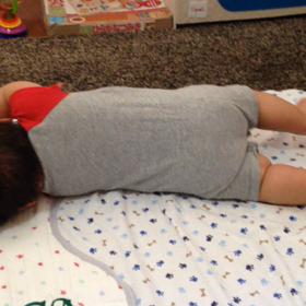 ついに、寝返りました‼️の画像