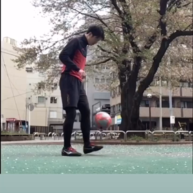 リフティング銀行員の画像
