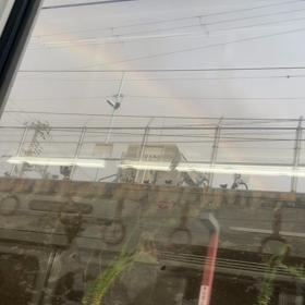 16時の虹の画像