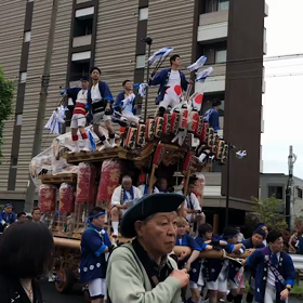 令和の奉祝だんじり巡行の画像