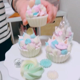 カップケーキソープ 泡立ちの画像