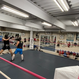 スパーリングの一場面の画像