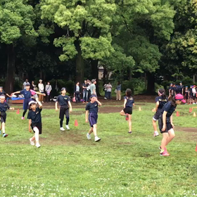 大股歩行②の画像