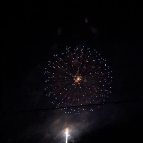 地元の花火の画像