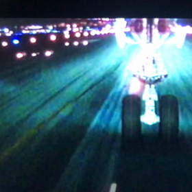 夜のテイクオフの画像