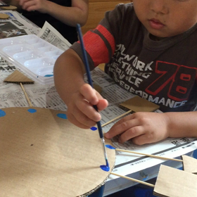 今日のにじいろアトリエの様子の画像