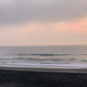 8月27日千葉北、東浪見の朝の波の画像