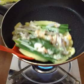 文化体験でのパジョン作りの画像