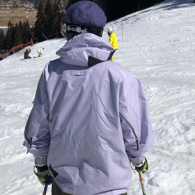 年に一度の雪山スキーの画像