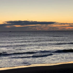 12月18  日千葉北、東浪の朝の波の画像