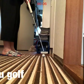 100を切りたきゃ考えるなッ❗️ヘタな考え叩くに似たり(笑)の画像