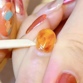 ピールオフネイル®︎剥がす動画の画像