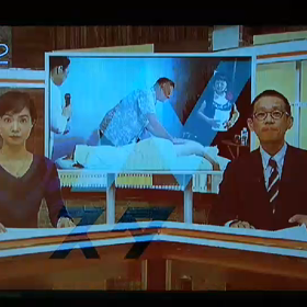 向陽高校での講演の様子がテレビで放送されましたの画像