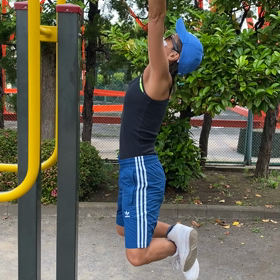 ウォーキング&チンニングの画像