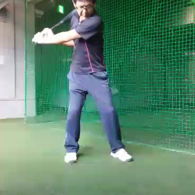 バット素振りの効果……(´`:)の画像