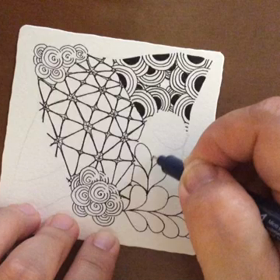 ゼンタングルをしてみよう  続きの画像