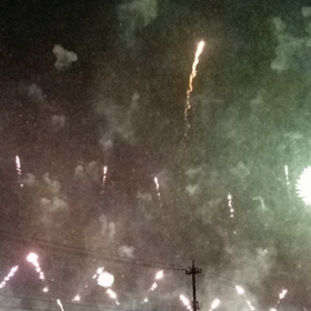 急な花火大会の画像