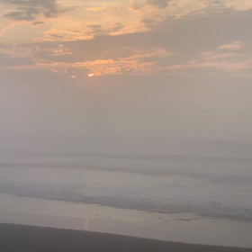 5月28日千葉北、東浪見の朝の波の画像