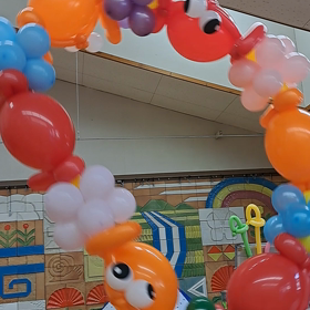 空とぶカニさんバルーンの画像