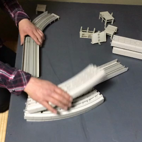 Nゲージレイアウト、製作中の画像