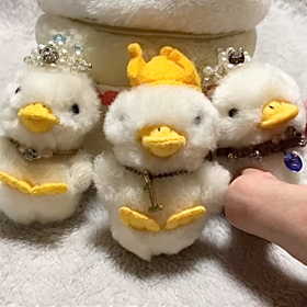 アフラックのダックちゃんマスコット綺麗にの画像