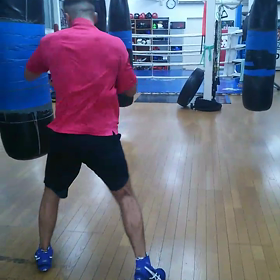 プロボクサーの練習の画像