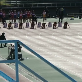 ６年女子100m 橋本彩花さん 優勝の画像