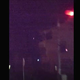 この光は、なんだろう？カーブしたし。の画像