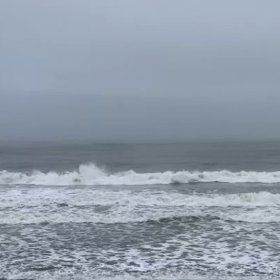 9月9日千葉北、東浪見の朝の波の画像