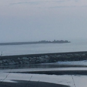 5月18日千葉北、東浪見の朝の波の画像