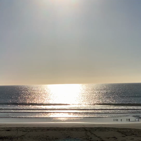 7月31日千葉北、東浪見の朝の波の画像