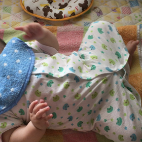 寝返りの兆候の画像