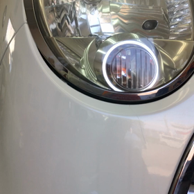 ヘッドライト磨き　そのへんの物で！の画像