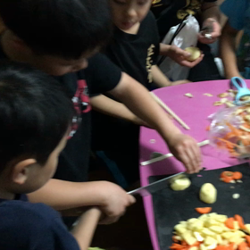 夕食準備②の画像