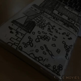 暇つぶしに版画でブックカバーの画像