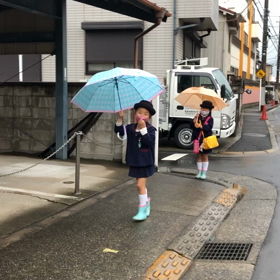 お友達と一緒に降園の画像